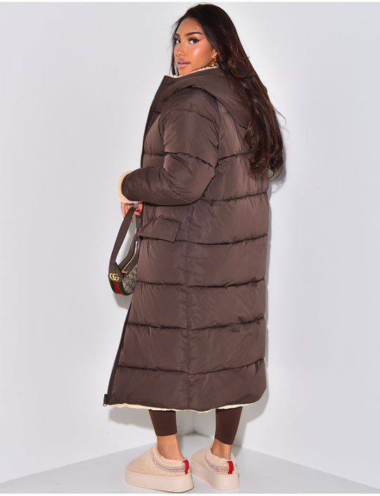 Mirano | Bequeme lange Jacke mit Wendefunktion