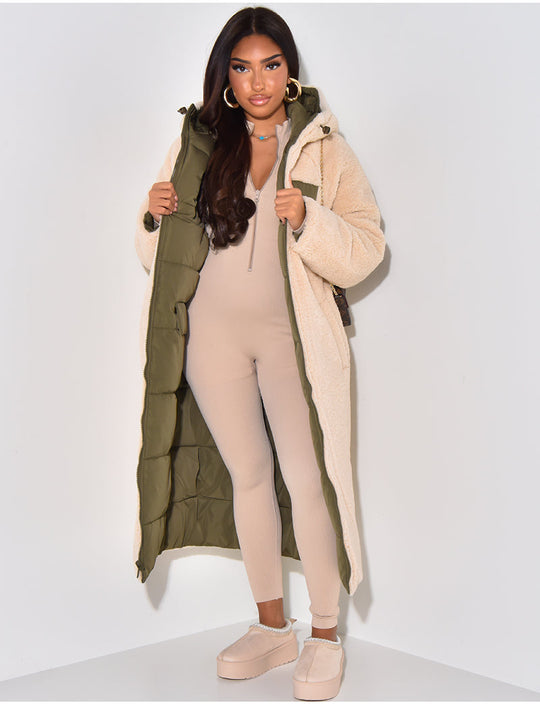 Mirano | Bequeme lange Jacke mit Wendefunktion