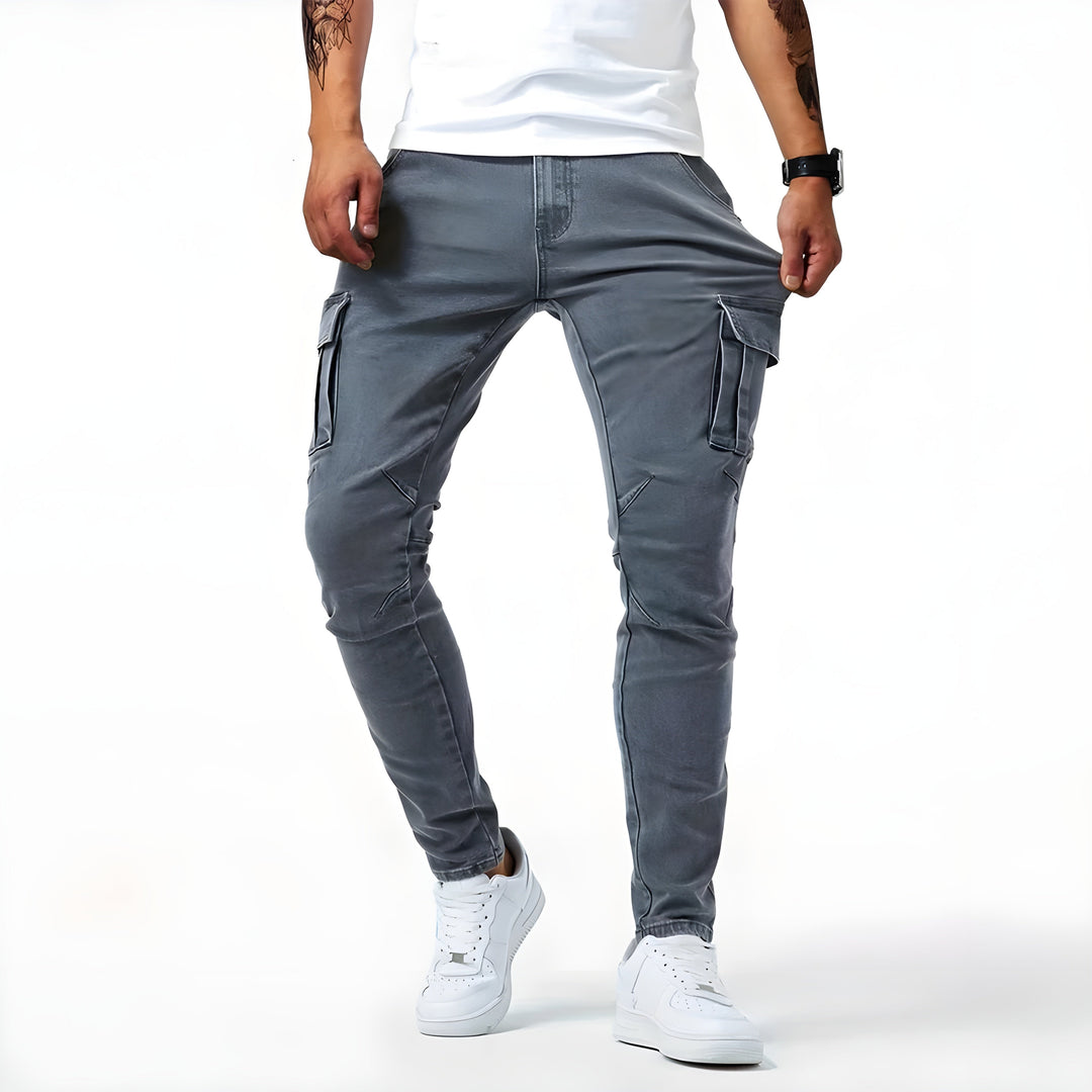 Samuel | Elastische Cargo-Jeans