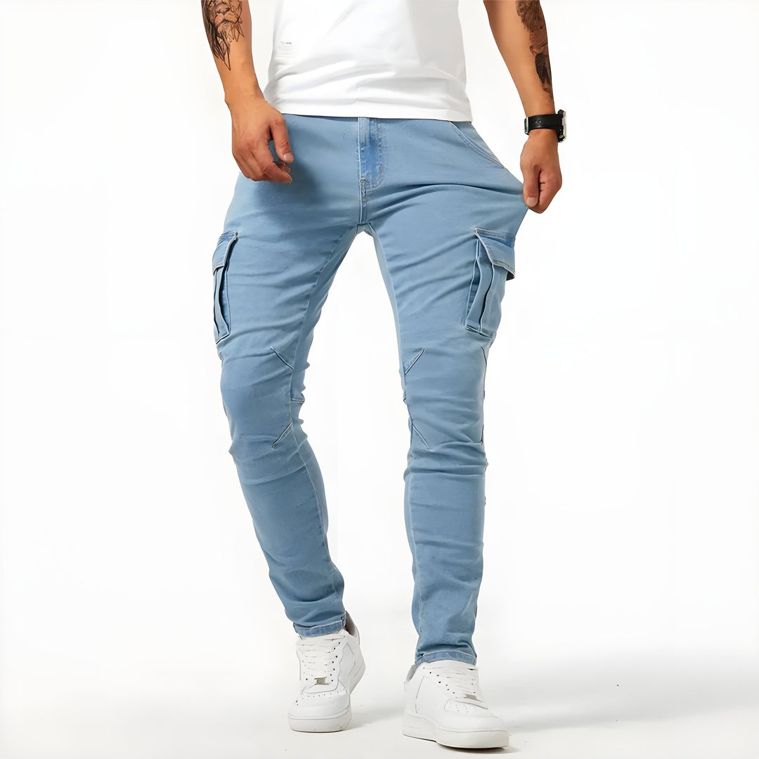 Samuel | Elastische Cargo-Jeans