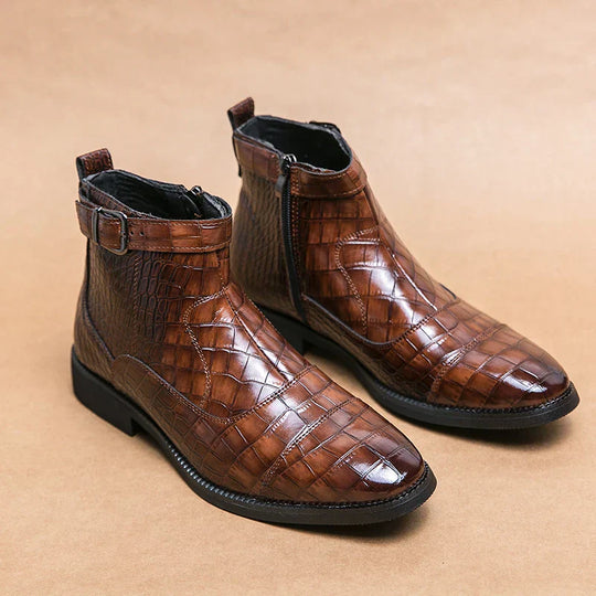 Baron | Elegante Schnallenstiefel aus hochwertigem Leder