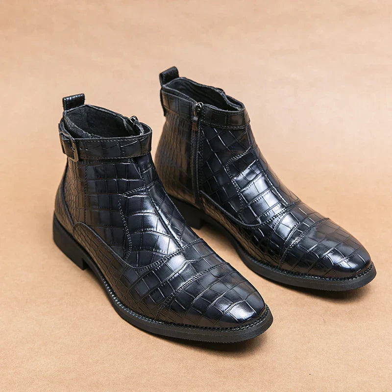 Baron | Elegante Schnallenstiefel aus hochwertigem Leder