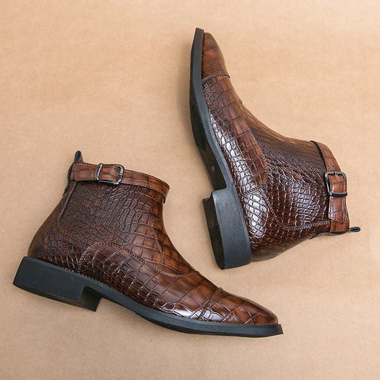 Baron | Elegante Schnallenstiefel aus hochwertigem Leder